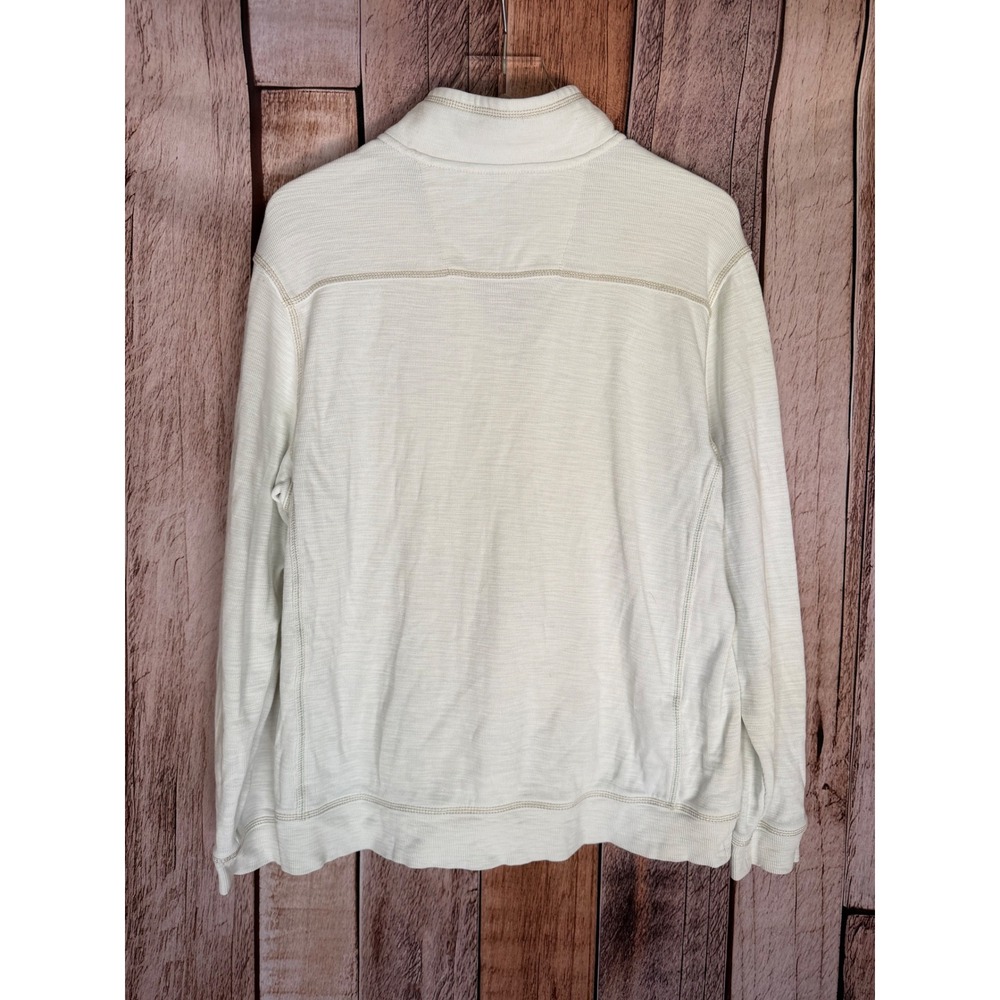 Tommy Bahama Disney World Riviera Resort Quarter Zip Pullover Cream Parks Medium - Picture 2 of 10